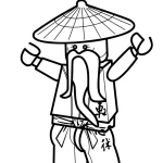 coloriage NinjaGo de pour enfants