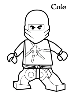 coloriage NinjaGo pour bebe a imprimer