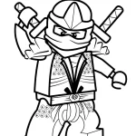 coloriage NinjaGo educatif pour enfant