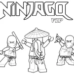 coloriage NinjaGo de pour enfants