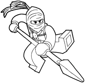 coloriage NinjaGo a colorier en ligne gratuitement