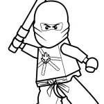coloriage NinjaGo et decoupage a imprimer gratuit