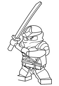 coloriage NinjaGo pour enfants a imprimer gratuit