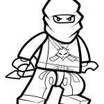 coloriage NinjaGo pour enfant de 5 ans