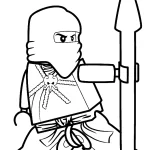 coloriage NinjaGo pour enfant de 8 ans