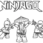 coloriage NinjaGo à imprimer pour enfant de 8 ans