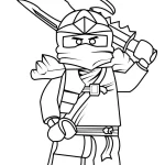 coloriage NinjaGo à imprimer pour enfant de 10 ans
