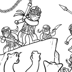 coloriage NinjaGo à imprimer pour enfants