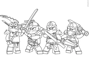 a imprimer coloriage NinjaGo gratuit