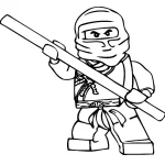 coloriage NinjaGo pour enfant de 7 ans