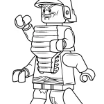 coloriage NinjaGo pour enfant de 3 ans