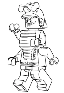 coloriage NinjaGo pour enfant de 3 ans