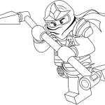coloriage NinjaGo à imprimer kawaii