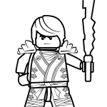coloriage NinjaGo a colorier en ligne