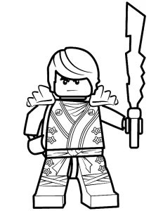 coloriage NinjaGo a colorier en ligne