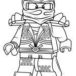 coloriage NinjaGo pour enfant à imprimer
