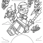 coloriage NinjaGo gratuit a imprimer