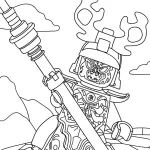 coloriage NinjaGo à imprimer gratuit