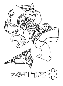 coloriage NinjaGo pour enfant de 7 ans
