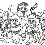 coloriage NinjaGo à imprimer pour enfant de 7 ans