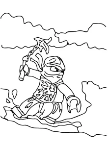 coloriage NinjaGo pour enfant de à imprimer