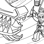 coloriage NinjaGo pour enfant de 8 ans