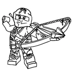 coloriage NinjaGo pour enfant de 5 ans