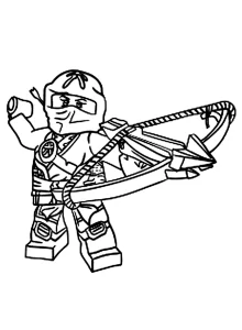 coloriage NinjaGo pour enfant de 5 ans