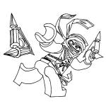 coloriage NinjaGo à imprimer a4