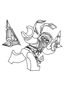 coloriage NinjaGo à imprimer a4