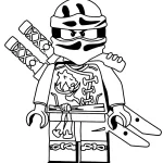 coloriage NinjaGo pour enfant de 6 ans