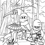 coloriage NinjaGo et découpage à imprimer