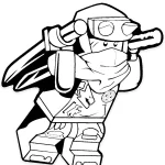 coloriage Ninjago à imprimer pdf gratuit