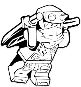 coloriage Ninjago à imprimer pdf gratuit