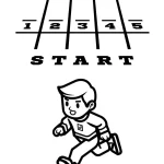 coloriage Olympiques pour enfant de à imprimer