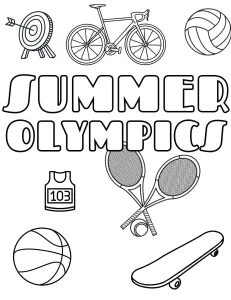 coloriage Olympiques pour enfants