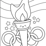 coloriage Olympiques pour enfant de 6 ans