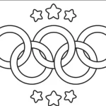 coloriage Olympiques et decoupage a imprimer gratuit