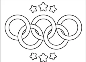 coloriage Olympiques et decoupage a imprimer gratuit