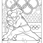 coloriage Olympiques à imprimer pour enfant de 3 ans