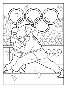 coloriage Olympiques à imprimer pour enfant de 3 ans