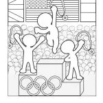 coloriage Olympiques pour enfant de 3 ans