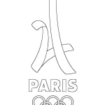 coloriage Olympiques à imprimer pour enfant de 3 ans