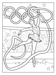 coloriage Olympiques pour enfant de 3 ans