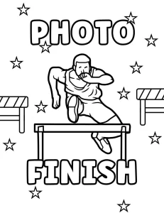 coloriage Olympiques et apprentissage