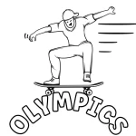 coloriage Olympiques a imprimer gratuit