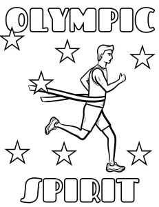 coloriage Olympiques à imprimer pour enfants