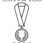 coloriage Olympiques pour enfant de 4 ans