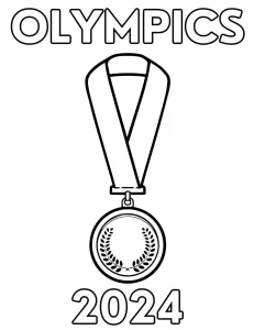 coloriage Olympiques pour enfant de 4 ans