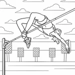 coloriage Olympiques et decoupage